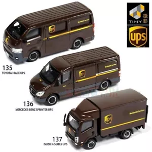 Pequeño UPS (juego de 3) TOYOTA Hiace Mercedes-Benz Sprinter ISUZU Serie N 1:64 1:76 - Imagen 1 de 5