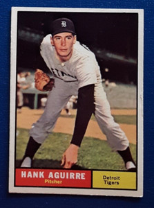 1961 Topps #324 Hank Aguirre - Detorit Tigers - EX-MT