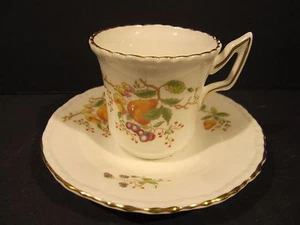 Coalport Porzellan Schrank Demitasse Tasse & Untertasse Danbury Mint Collection Perfec - Bild 1 von 4