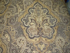 2 YDS~FLEUR DE LIS BRAELYN EMBROIDERED PT CHENILLE UPHOLSTERY FABRIC FOR LESS - Picture 1 of 4