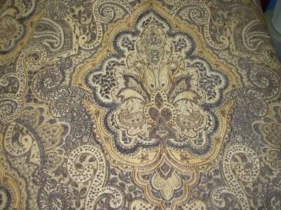 2 YDS~FLEUR DE LIS BRAELYN EMBROIDERED PT CHENILLE UPHOLSTERY FABRIC FOR LESS - Image 1 of 4