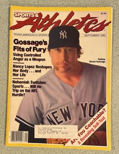Sports & Athletes September 1982, Label, Goose Gossage, Nancy Lopez, Nehemiah - Picture 1 of 3