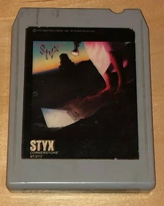 Styx Cornerstone 8-Track Stereo Tape Cartridge Babe Lights Borrowed Time Eddie - Picture 1 of 5