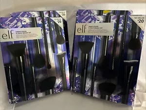 (4)e.l.f. Set 9 pennelli per viso e occhi 9 pezzi impreziositi - Foto 1 di 4