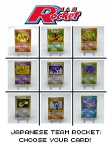 1997 Japanese Team Rocket Set Pokemon Cards - Near Mint (NM) - Choose Your Card! - Picture 1 of 385