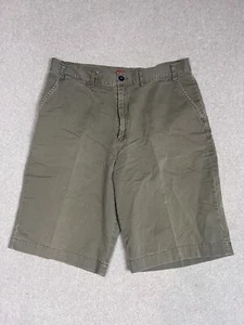 UnionBay Short Men’s Size 38 Chino Style Flat Front Lightweight Olive Green - Picture 1 of 12