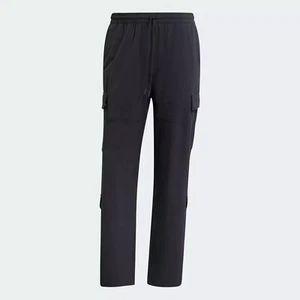 NWT Adidas Originals Black Double Cargo Relaxed Pants IY2079 - Men's Size Large - Picture 1 of 5