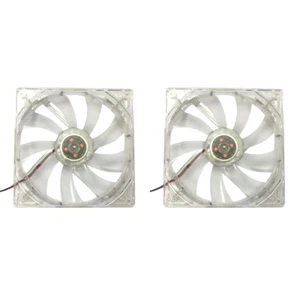 12cm 120mm RED LED 12V 4Pin Computer PC Case Cooler CPU Cooling LED Fan - Afbeelding 1 van 4