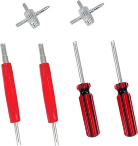Tire Valve Stem Removal Tool 6 Pack Valve Core Remover Tool, Dual Single - Picture 1 of 5