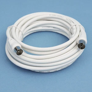5 m Antennenkabel- TV Anschlusskabel Koax-Stecker/Buchse-HDTV-3D-Koaxial-Kabel - Bild 1 von 1
