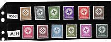 #8563    Mint MLH stamp set 1934 & 1942 Third Reich Officials Each denomination