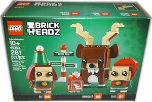 LEGO 40353 BrickHeadz Renovos, Elfos y Elfies Navidad Polo Norte Letrero 85 86 87 - Imagen 1 de 3