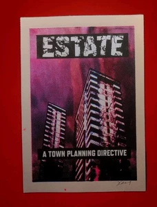 Estate A Town Planning Directive By James Jimmy Cauty Signed HP Serigraph OOAK - Picture 1 of 11