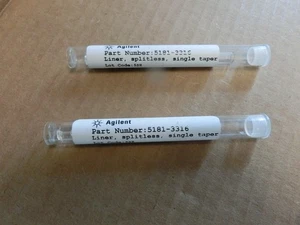 Lote de dos nuevos revestimientos de entrada Agilent sin división cono único desactivado 5181-3316 - Imagen 1 de 1