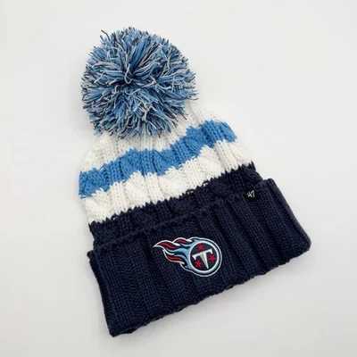Tennessee Titans Mujer NFL Oficial Acogedor Cable Tejido Puño Pom Gorro 47 Foto 1 de 2