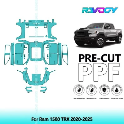 Full Car PreCut Paint Protection Film PPF For Ram 1500 TRX 2020-2025 2025-2026  - Image 1 of 4