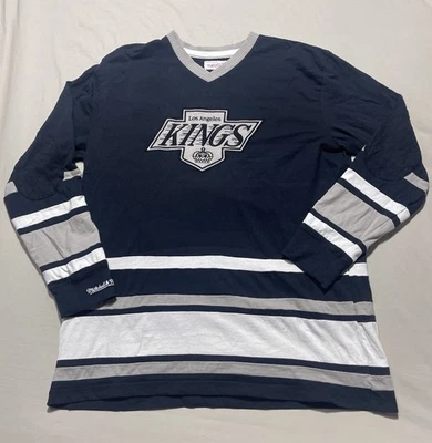 Camiseta pulóver de hockey vintage de MITCHELL & NESS Los Angeles Kings XXL para hombre Foto 1 de 4