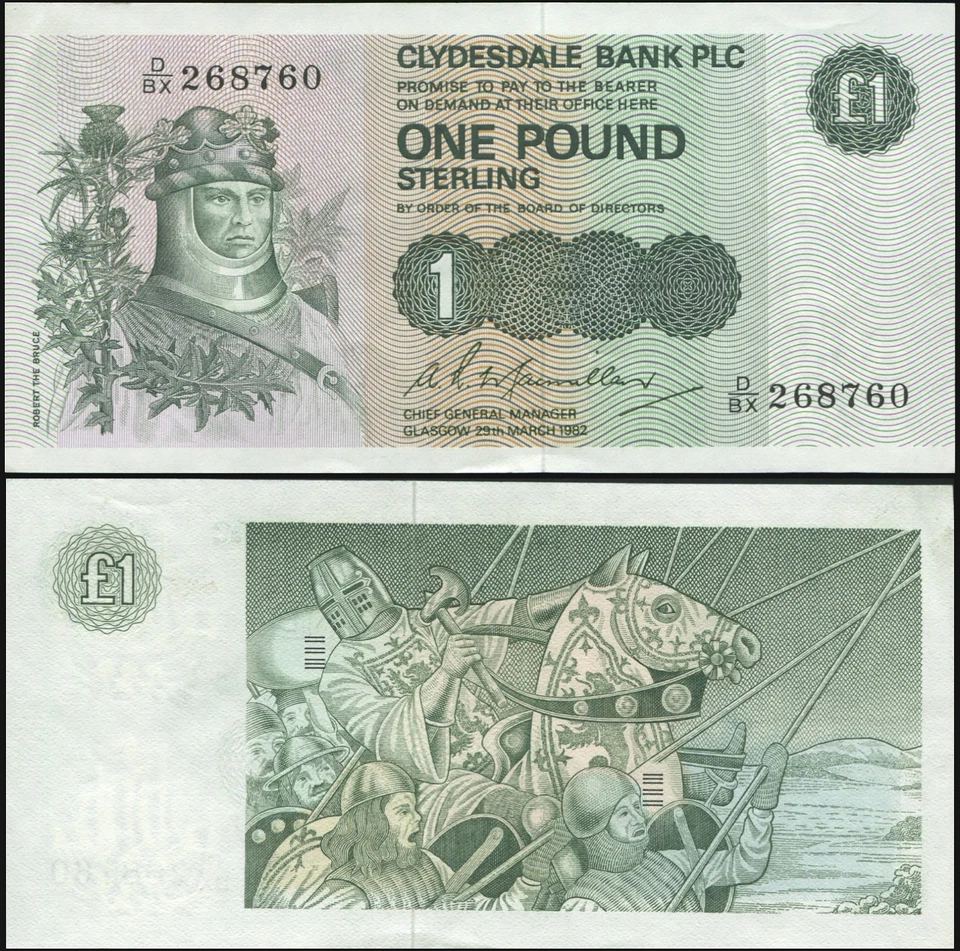 Scotland Banknote 1 pound 29.03.1982 Unc Cat# P.211a - Image 1 of 1