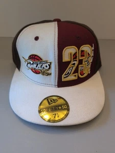 NEW ERA 59 Fifty Cleveland Cavaliers Lebron James #23 Fitted Wool Cap USA 7 1/4 - Picture 1 of 11