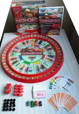 Monopoly Cars 2 Lightning McQueen Board Game Complete Box Creased Disney Pixar - Image 1 of 4