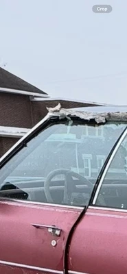 Cadillac 1972-1976 sedán Deville puerta del conductor vidrio Foto 1 de 2