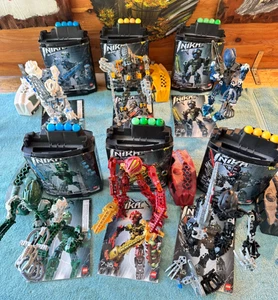100% komplett 2006 LEGO Bionicle INIKA (8727 - 8732) mit Zamor/Kanister/Anleitungen - Bild 1 von 7