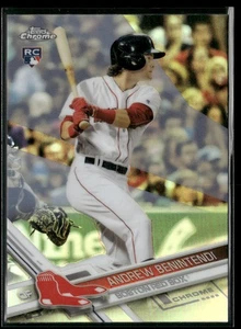 2017 Topps Chrome #100 Andrew Benintendi Refractor - Bild 1 von 2