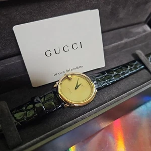 Vintage GUCCI 3600 Gold Dial Quartz Woman's Watch From JAPAN USED - Picture 1 of 10
