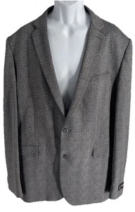 NEU EXPRESS PERFORMANCE GRÖSSE 48 L grau X SLIM STRETCH Poly Viskose ANZUGJACKE $ 298 - Bild 1 von 8