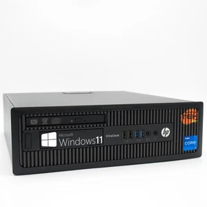 HP Elitedesk 800 G1 SFF i7 8GB 120GB Windows 11 Ordinateur PC Fixe Bureau RS232 - Photo 1/5