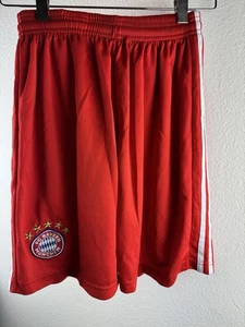 BAYERN MÜNCHEN HEIM FUSSBALL SOCCER SHORTS ROT GRÖSSE MEDIUM - Bild 1 von 6