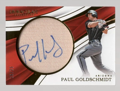 PAUL GOLDSCHMIDT 2017 PANINI IMMACULATE COLLECTION AUTO/BAT RELIC #16/25 - Image 1 of 2