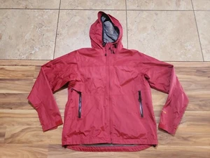 Cabela's Womens Jacket Sz Small Dry Plus Ultra Hood & Carry Bag Maroon/Red - Picture 1 of 6