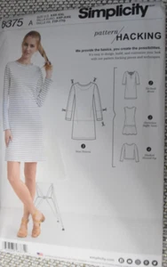 Simplicity 8375 Knit Dress or Top Hacking Pattern Misses' XXS-XXL (4-26) Uncut - Picture 1 of 2