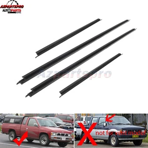 Window Glass Seals Door Belt Weatherstrip Fits For Nissan D21 Pickup 1986-1997 - Picture 1 of 12