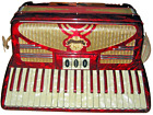 Vintage Zenith Accordion organette Italy with hard case low #'s  0068