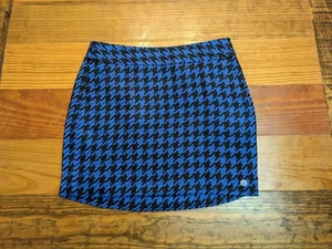 Womens Pencil Skirt The Limited Blue and Black Houndstooth Size 6 Side Zip - Picture 1 of 6