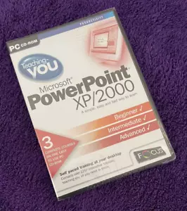 NEW & SEALED TEACHING YOU MICROSOFT POWER POINT XP/2000 - PC CD-ROM FREE UK P&P - Picture 1 of 2