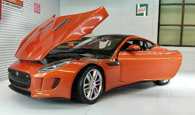 Jaguar F Type Coupe Orange Copper Scale 1:24 Diecast Model Car 2015 24060 - Image 1 of 4