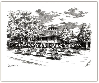 Зонтики ручка и чернила Augusta National Golf Club печать 14 x 18 дюймов 2025 Masters 🔥 ⛳ - Изображение 1 из 4