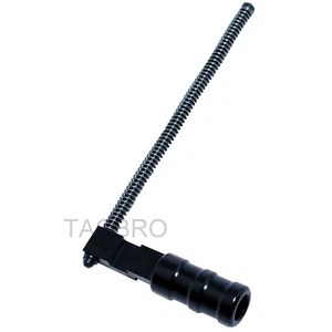 Smooth Ruger 1022 10-22 Extended Grooved Round Charging Handle All Steel Black - Picture 1 of 8