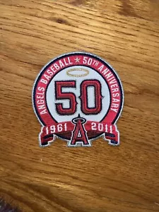 2011 Los Angeles of Anaheim Angels 50th Anniversary Jersey Sleeve Patch - Picture 1 of 1