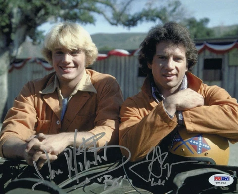 Tom Wopat John Schneider Dukes of Hazzard Autograph 8x10 Photo PSA DNA COA xa-27 Cover