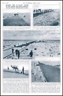 1936 ANTIQUE PRINT MIDDLE EAST LIBYAN AND SINAI DESERTS MILITARY COMMUNICAT...