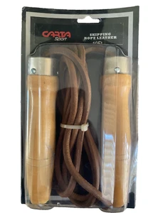 Carta Sports 10 Foot Leather Skipping/Speed/Jump Rope - Picture 1 of 3