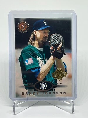 1995 Topps Stadium Club World Series Randy Johnson #340 Seattle Mariners - Image 1 of 2