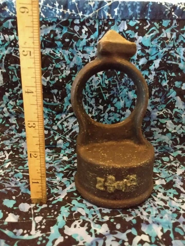 Antique 5 1/2'' Tall 2 3/8'' ID Metal Fence Post Finial Topper Very Nice Cover