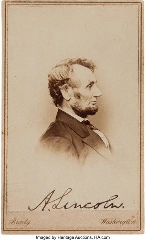 1860 PRESIDENT ABRAHAM LINCOLN ABE SIGNED AUTOGRAPH 8.5X11 PHOTO PICTURE REPRINT Cover