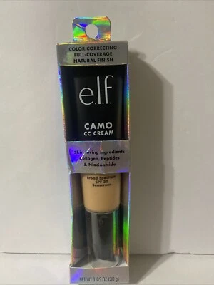 e.l.f. Camo CC Cream Color-Correcting Full Coverage SPF 30, Light 250 W, 1.05oz - Image 1 of 3
