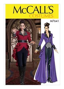 McCall's M7641 Misses TailCoat Reina Malvada Halloween Disfraz Cosplay Patrón Nuevo - Imagen 1 de 5
